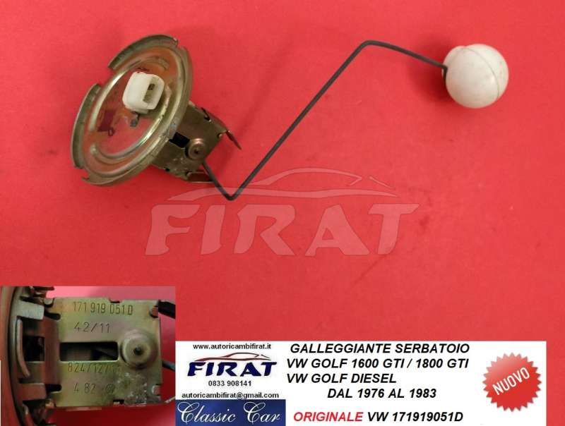 GALLEGGIANTE SERBATOIO VW GOLF 1.6/1.8 GTI (171919051D)